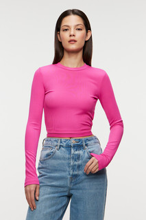 Лонгслив облегающий укороченный с завязками на талии Befree