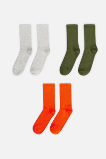 набор носков для мужчин Набор носков хлопковых однотонных (3 пары) Befree