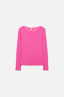 Лонгслив облегающий базовый в рубчик Befree