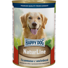 Корм для собак Happy dog Natur Line Телятина с индейкой 410 г