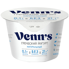 Йогурт Venns греческий обезжиренный 0,1% 210 г Venn`S