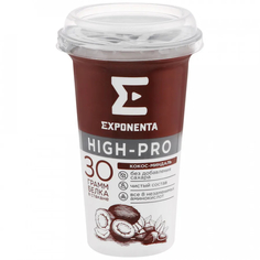 Напиток кисломолочный Exponenta High-pro со вкусом кокоса и миндаля, 250 г