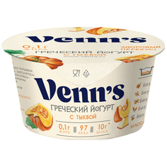 Йогурт Venns Греческий обезжиренный со тыквой 0.1%, 130 г Venn`S