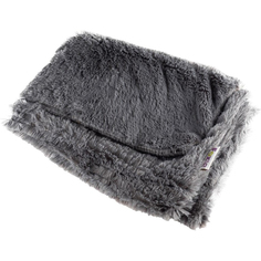 Подстилка-плед для животных Foxie Fur Real из меха A22-CP-GREY-M темно-серый 100х76х1 см