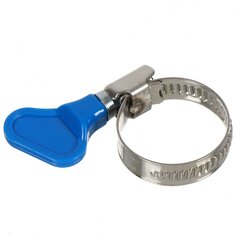 Хомут обжимной червячный с барашком, 20-32, СантехКреп, 1.9.3. Santehkrep