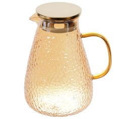 Кувшин стекло, 1.5 л, с крышкой, Мед, Y4-5421