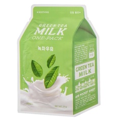 Уход за кожей лица APIEU Маска для лица зеленый чай (с молочными протеинами) 21 A'pieu