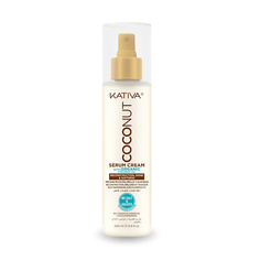 Несмываемый уход KATIVA Восстанавливающая сыворотка с органическим кокосовым маслом для поврежденных волос Coconut 200