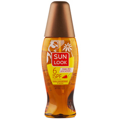 Солнцезащитное масло для лица и тела SUN LOOK Масло для загара с бета-каротином spf-6 150