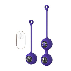 Секс-игрушки AIBU Вагинальные шарики в наборе с виброшаром с пультом ДУ