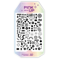 PINK UP Наклейки для ногтей переводные DECOR 3D