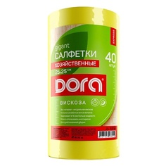 Салфетки для уборки DORA Салфетки из вискозы в рулоне 1