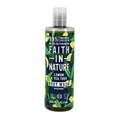 Средства для ванной и душа FAITH IN NATURE Гель для душа с экстрактом лимона и чайного дерева 400