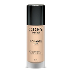 Тональное средство ODRY Маскирующий тональный крем с матовым финишем COLLAGEN SKIN тон 01