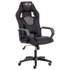 Кресла офисные кресло офисное DRIVER черный/серый кожзам/ткань Tetchair