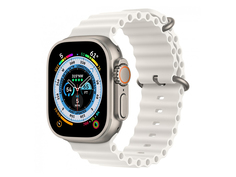 Умные часы APPLE Watch Ultra GPS + Cellular 49mm Titanium Case with White Ocean Band - One Size 130-200