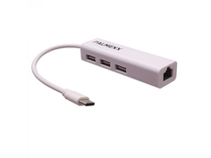 Хаб USB Palmexx USB Type-C - 3xUSB + Ethernet PX/HUB C-type USB Eth