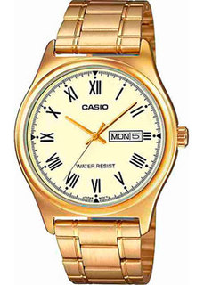 Японские наручные мужские часы Casio MTP-V006G-9B. Коллекция Analog