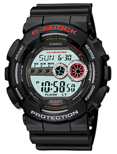 Японские наручные мужские часы Casio GD-100-1A. Коллекция G-Shock