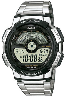 Японские наручные мужские часы Casio AE-1100WD-1A. Коллекция Digital