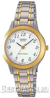 Японские наручные женские часы Casio LTP-1128G-7B. Коллекция Analog