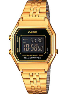 Японские наручные женские часы Casio LA680WGA-1B. Коллекция Vintage