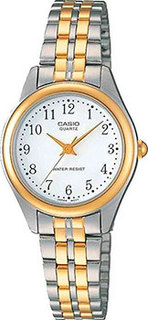 Японские наручные женские часы Casio LTP-1129G-7B. Коллекция Analog