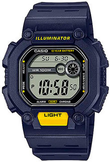 Японские наручные мужские часы Casio W-737H-2A. Коллекция Digital