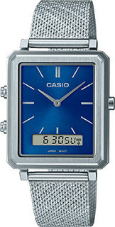 Японские наручные мужские часы Casio MTP-B205M-2E. Коллекция Ana-Digi
