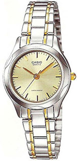 Японские наручные женские часы Casio LTP-1275SG-9A. Коллекция Analog