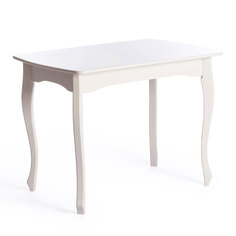 Обеденный стол TC Caterina Provence белый 100+30х70х75 см (19129)