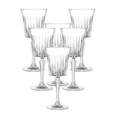 Бокал для вина, 300 мл, хрустальное стекло, 6 шт, RCR, Timeless, 37267