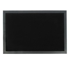 Коврик придверный, 52х80 см, прямоугольный, полиэстер, черный, Tuff, Blabar, 92133