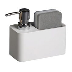 Дозатор для жидкого мыла DENEZO Дозатор для моющего средства и мыла с подставкой для губки "Handy"