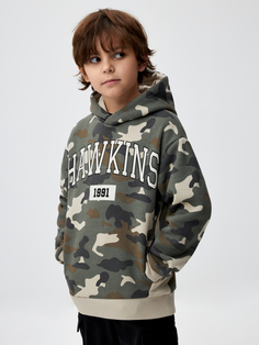 Камуфляжное худи оверсайз для мальчиков (принт, 122) Sela