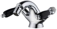 Смеситель для биде с донным клапаном Caprigo Adria Classic Black Edition 03B-530-crm