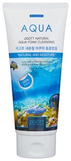 Очищающая пенка с муцином черной улитки Jigott Natural Aqua Foam Cleansing