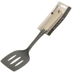 Лопатка нейлон, пластиковая ручка, с прорезями, навеска, бежевая, Daniks, Аликанте, JA20200491-1