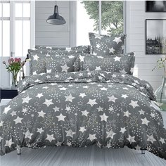 Постельное белье 1.5-спальное, простыня 150х220 см, 2 наволочки 70х70 см, пододеяльник 145х215 см, Cleo, полисатин, коллекция Art Color, 15/113-AC