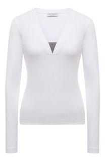 Хлопковый пуловер Brunello Cucinelli