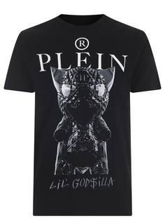 Футболка хлопковая с принтом Philipp Plein