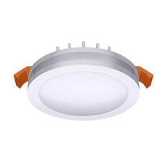 Светильник точечный встраиваемый круглый Albina 80 мм, 3.3 м², тёплый белый свет, цвет белый Inspire