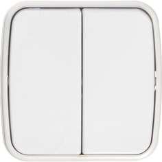 Накладной двухклавишный выключатель TWIST