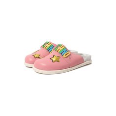Шлепанцы Moschino Кожаные сабо Moschino