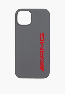 Чехол для iPhone Mercedes-Benz 13 Liquid silicone with Red big logo Hard Grey