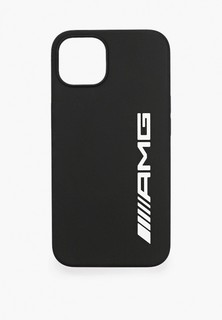 Чехол для iPhone Mercedes-Benz 13 Liquid silicone with White big logo Hard Black