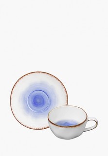 Чайная пара Elan Gallery 250 мл 13х9,5х5,5 см "Кантри"