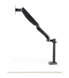 Кронштейн для мониторов ЖК Buro M10 черный 15"-32" макс.9кг крепление к столешнице поворот и наклон