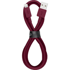 Кабель VLP Nylon Cable USB A -Lightning MFI марсала