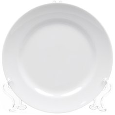 Тарелка десертная, керамика, 17.5 см, круглая, Идиллия Белье, Добрушский фарфоровый завод, 7С1222Ф34
